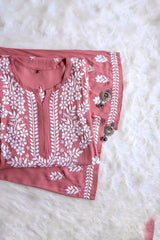 Amaira Rose Brown Rayon Kurta Pant set