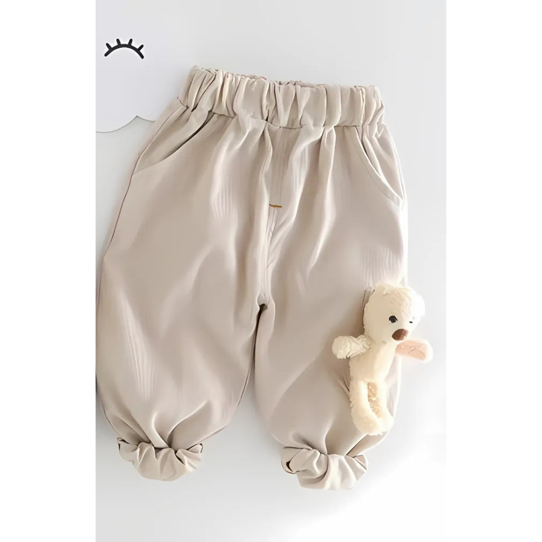 3D Bear Attached Boys Cotton Autumn Outfit Set