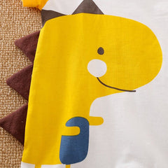 Playful Yellow Dino Baby Romper – Unisex Boys and Girls Cotton Jumpsuit for Newborns and Toddlers