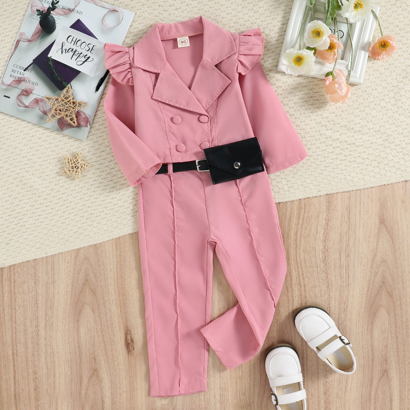 Overcoat Styled Shirt and Pant Set – Stylish Cotton Blend Outfit for Boys and Girls