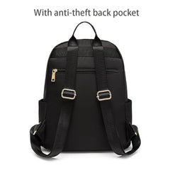 Women’s Waterproof Oxford Backpack – Large-Capacity Printed Travel & Daily Use Bag with Multiple Compartments