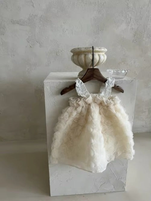 Rosy Bloom Girls Princess Dress – Elegant Party & Birthday Outfit