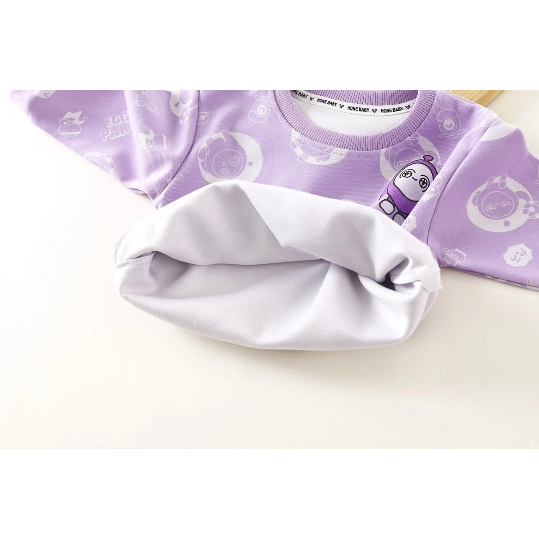 Little Duckling Unisex Lavender T-Shirt for Kids – Soft Cotton Blend Casual Top