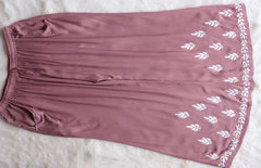 Amaira Dusty Mauve Rayon Kurta Pant set