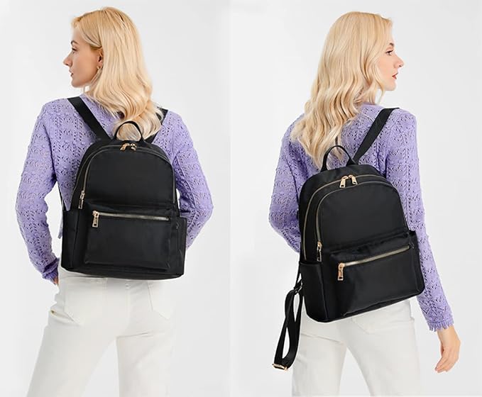 Women’s Waterproof Oxford Backpack – Large-Capacity Printed Travel & Daily Use Bag with Multiple Compartments