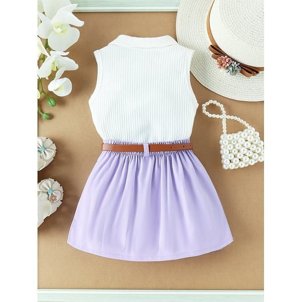 Sana Cool Baby Girls Skirt and Top Set – Soft Cotton Blend Summer Outfit