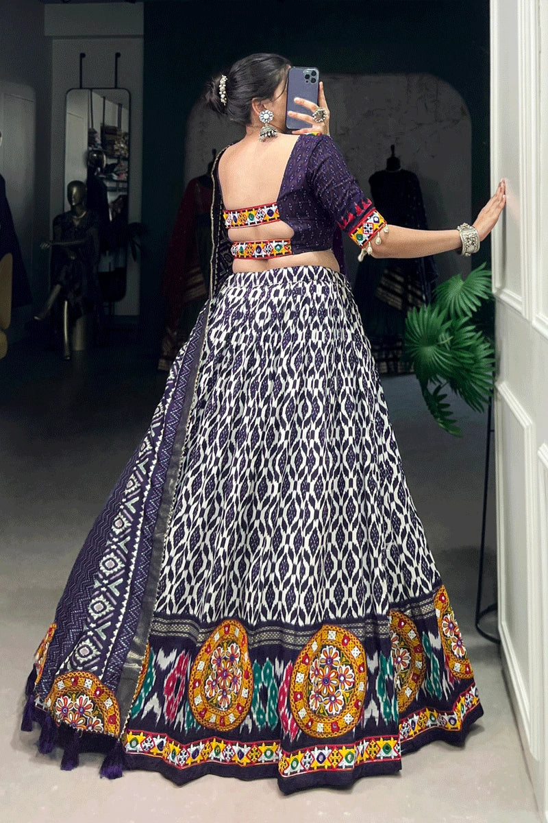 Navratri Special Fully Stitched Patola Print Chaniya Choli