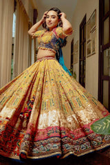 Latest Heavy Flair With Gamthi Work Chaniya Choli For Dandiya Night