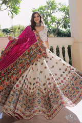 Real Mirror Work Gujarati Style Chaniya Choli