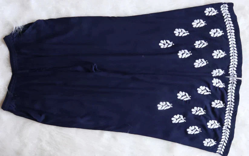 Amaira Navy Blue Rayon Kurta Pant set