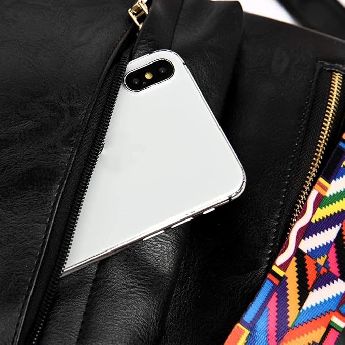 Women’s Vegan Leather Backpack – Multi-Way Travel & Casual Daypack with Shoulder Strap and Multiple Pockets