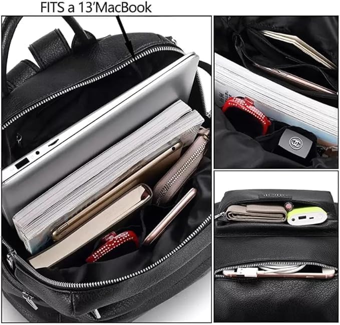 Women’s Anti-Theft Oxford Backpack – Small-Capacity Minimalist Daypack with Multi-Compartment Design