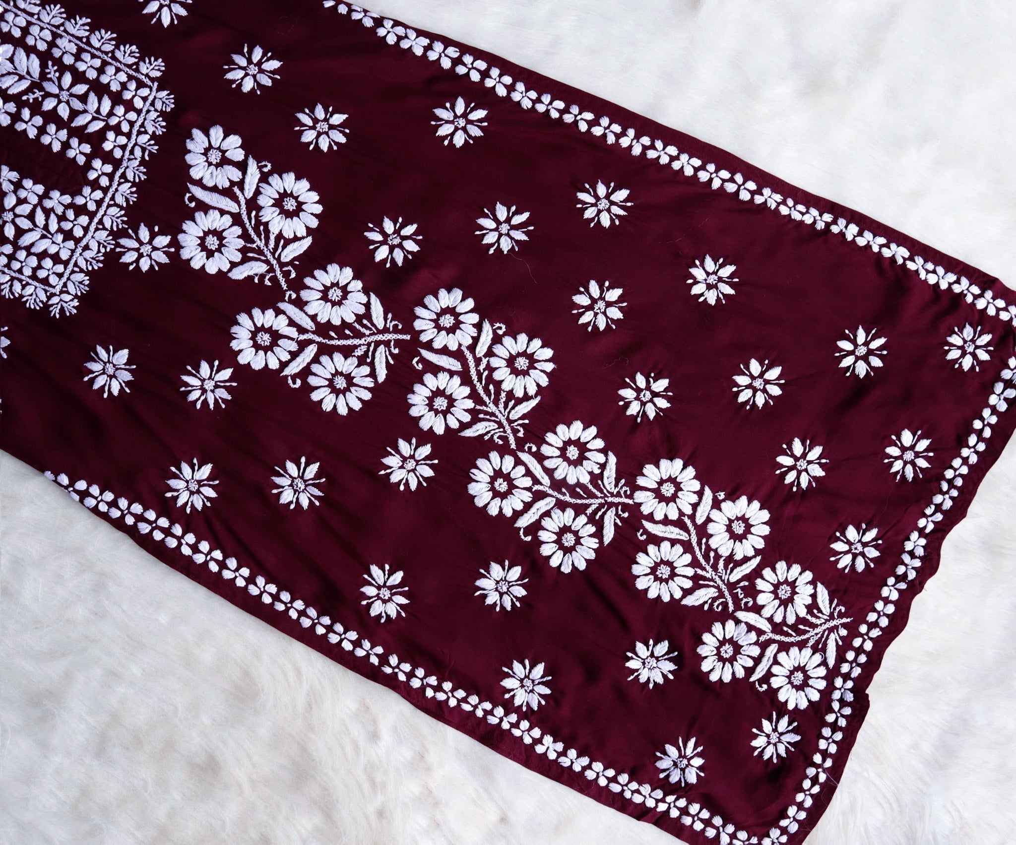 Saira Deep Plum Long Modal Kurta