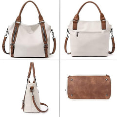 Women’s Faux Leather Hobo Shoulder Bag – Stylish Handbag Purse with Adjustable Strap & Spacious Multi-Pocket Design