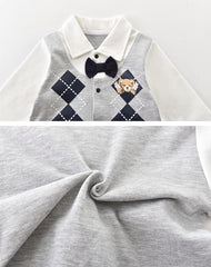 London Vibes Baby Boys Cotton Romper – Soft and Stylish Infant Jumpsuit for Everyday Wear