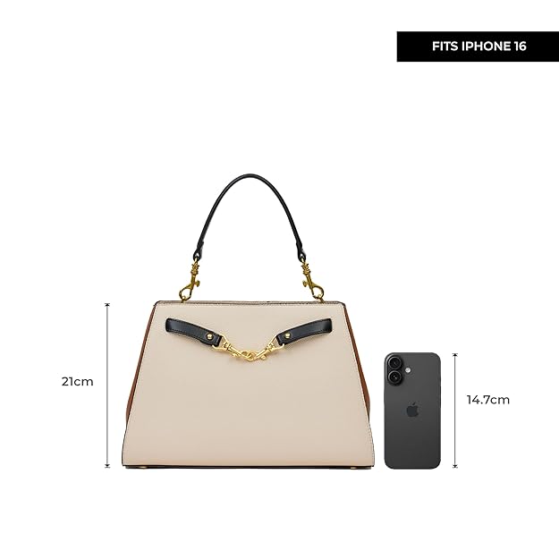 Women’s Satchel Handbag with Adjustable & Detachable Sling Strap – Spacious Everyday Trapeze Bag