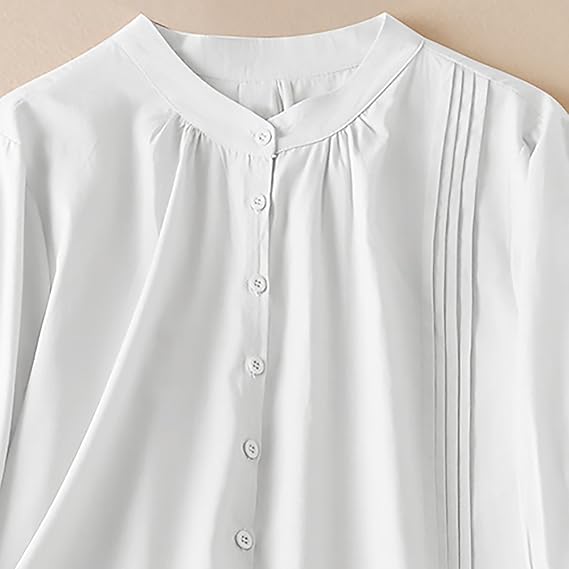 Classic Pure Cotton 3/4 Sleeve Shirt – Everyday Comfort