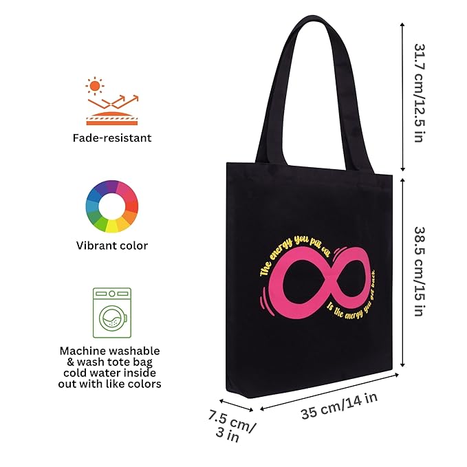 Premium Canvas Tote Bag for Women with Zip & Inner Pocket – Eco-Friendly Shopping, Office, Travel & Daily Use Handbag