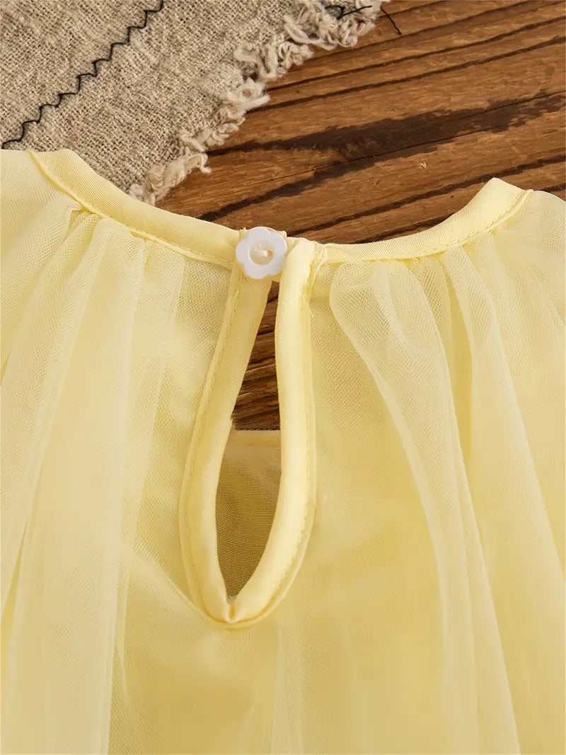 Fairytale Tulle Baby Girls Princess Dress – Elegant Cotton Liner Party Wear