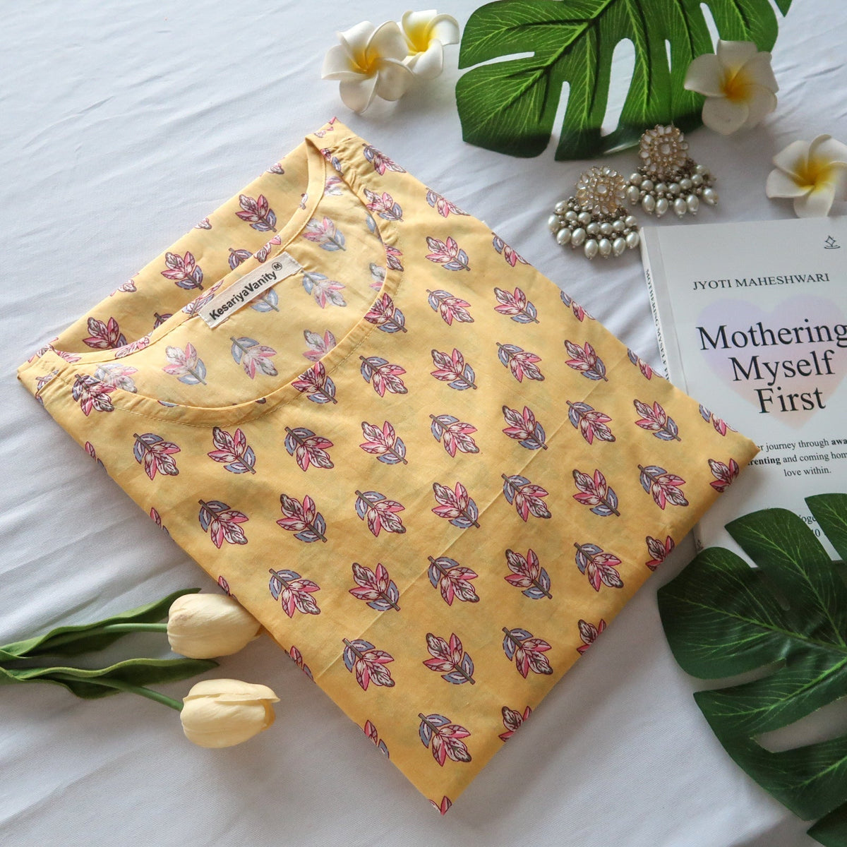 Light Yellow Cotton Kurta for Casual Comfort