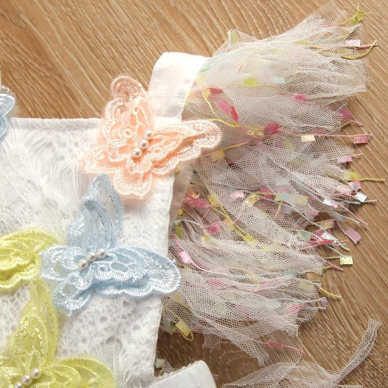 Butterfly Tassel Baby Girls Romper Dress – Soft Cotton Lined Outfit