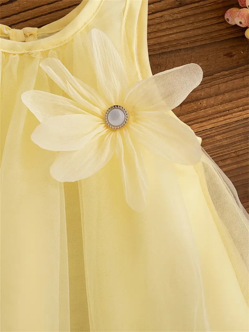 Fairytale Tulle Baby Girls Princess Dress – Elegant Cotton Liner Party Wear
