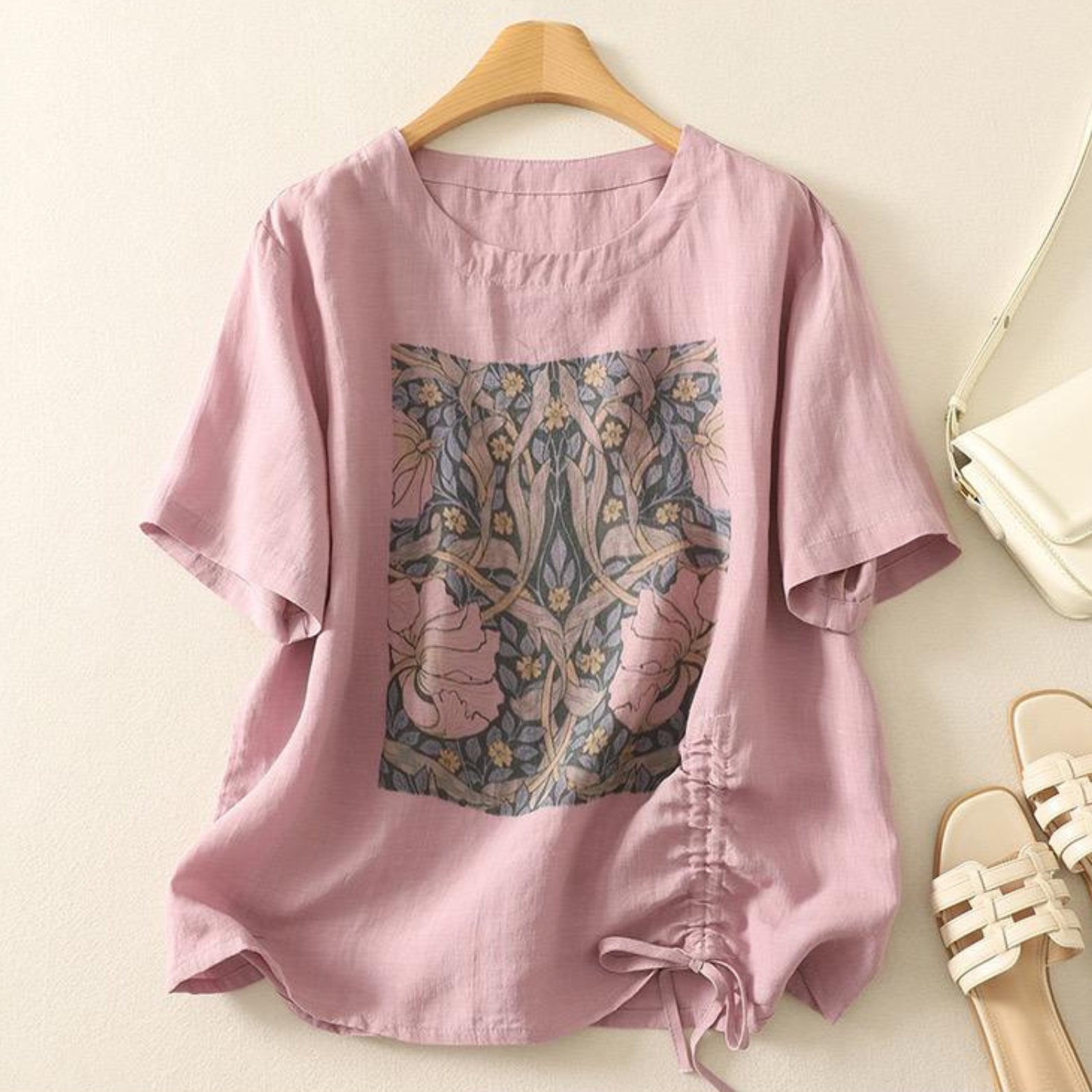 Pure Cotton Printed Women's Top