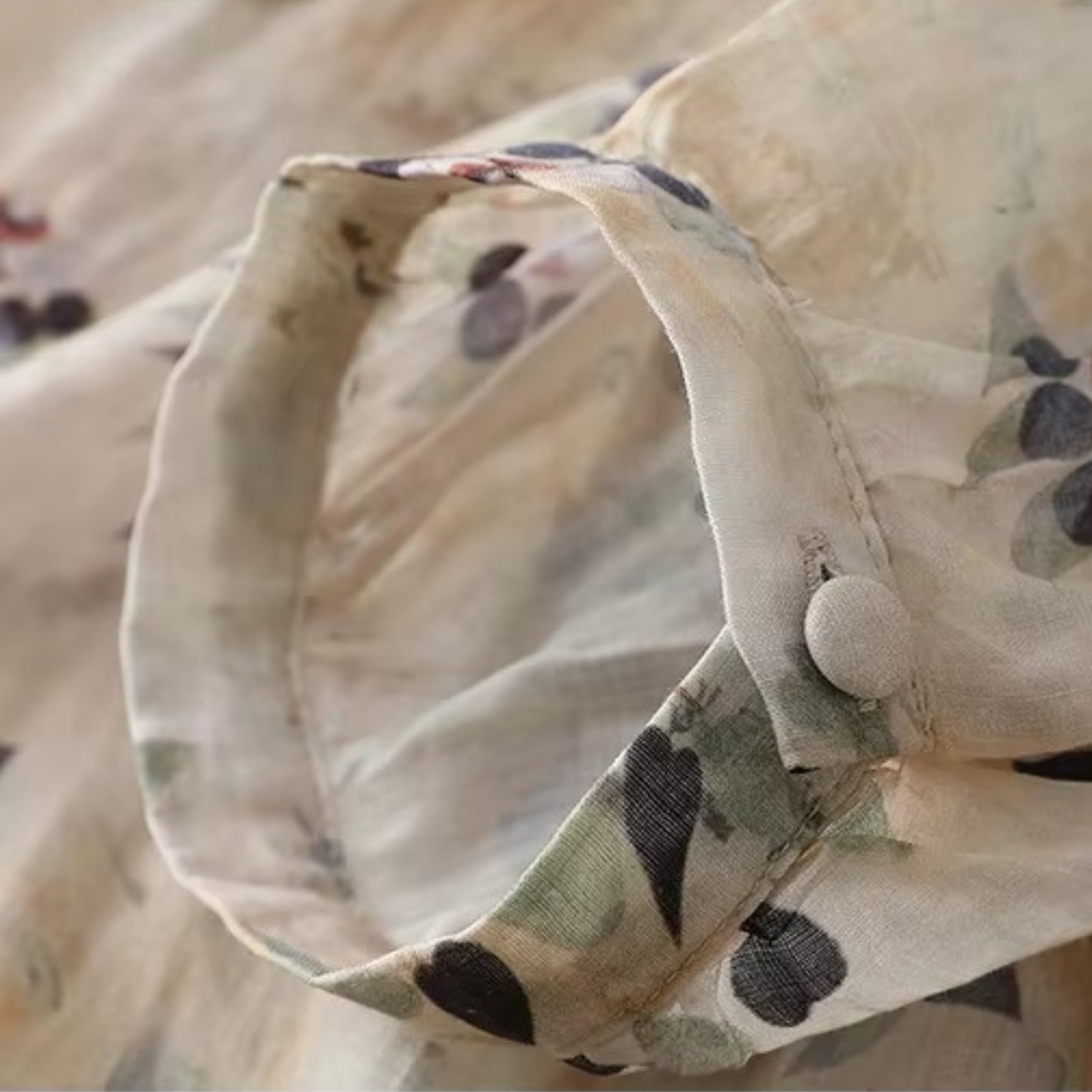 Pure Cotton Digital Printed Shirt With Pleat Work