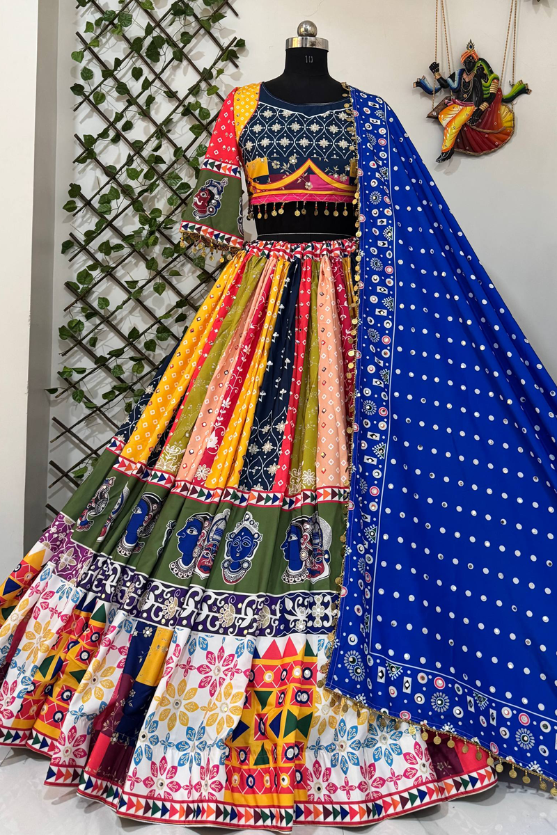 Multi Color Traditional Chaniya Choli For Navratri Special
