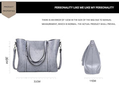 Women’s Faux Leather Western Handbag – Spacious Work Tote with Zipper Closure & Detachable Shoulder Strap