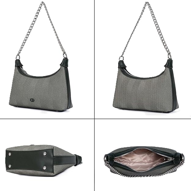 Women’s Stylish Faux Leather Shoulder Handbag – Trendy Crossbody Sling Bag with Adjustable Strap (Army Green)