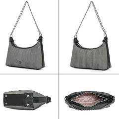 Women’s Stylish Faux Leather Shoulder Handbag – Trendy Crossbody Sling Bag with Adjustable Strap (Army Green)