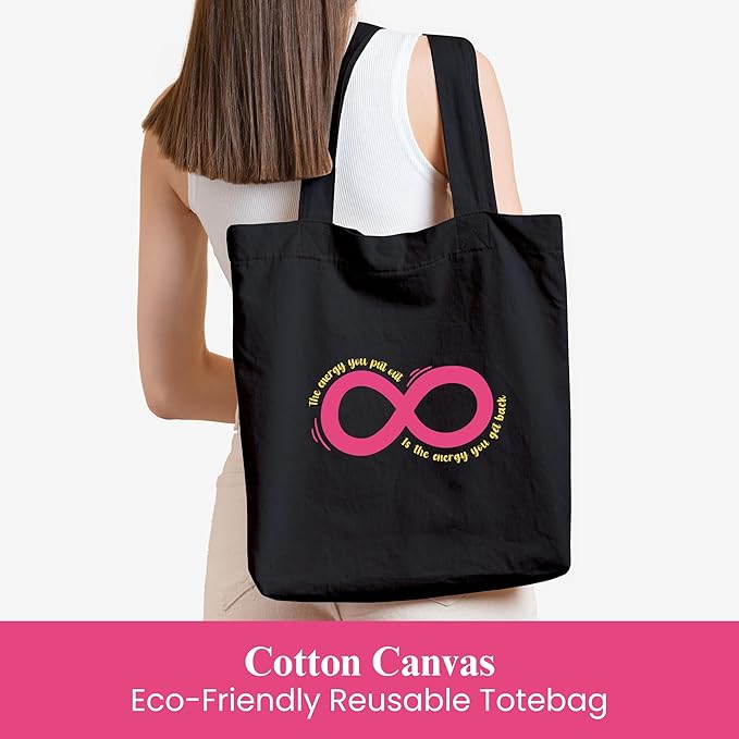 Premium Canvas Tote Bag for Women with Zip & Inner Pocket – Eco-Friendly Shopping, Office, Travel & Daily Use Handbag