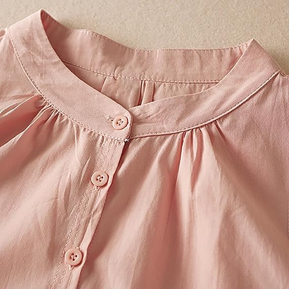 Classic Pure Cotton 3/4 Sleeve Shirt – Everyday Comfort