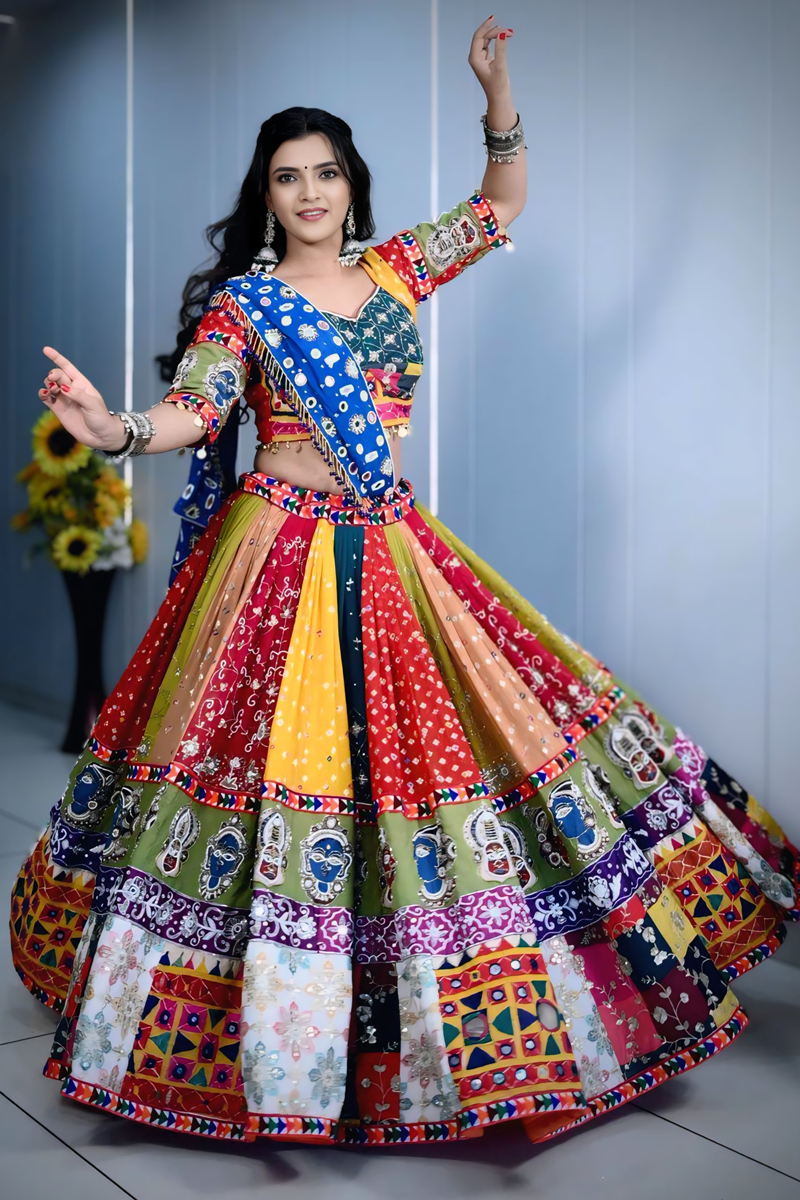 Multi Color Traditional Chaniya Choli For Navratri Special
