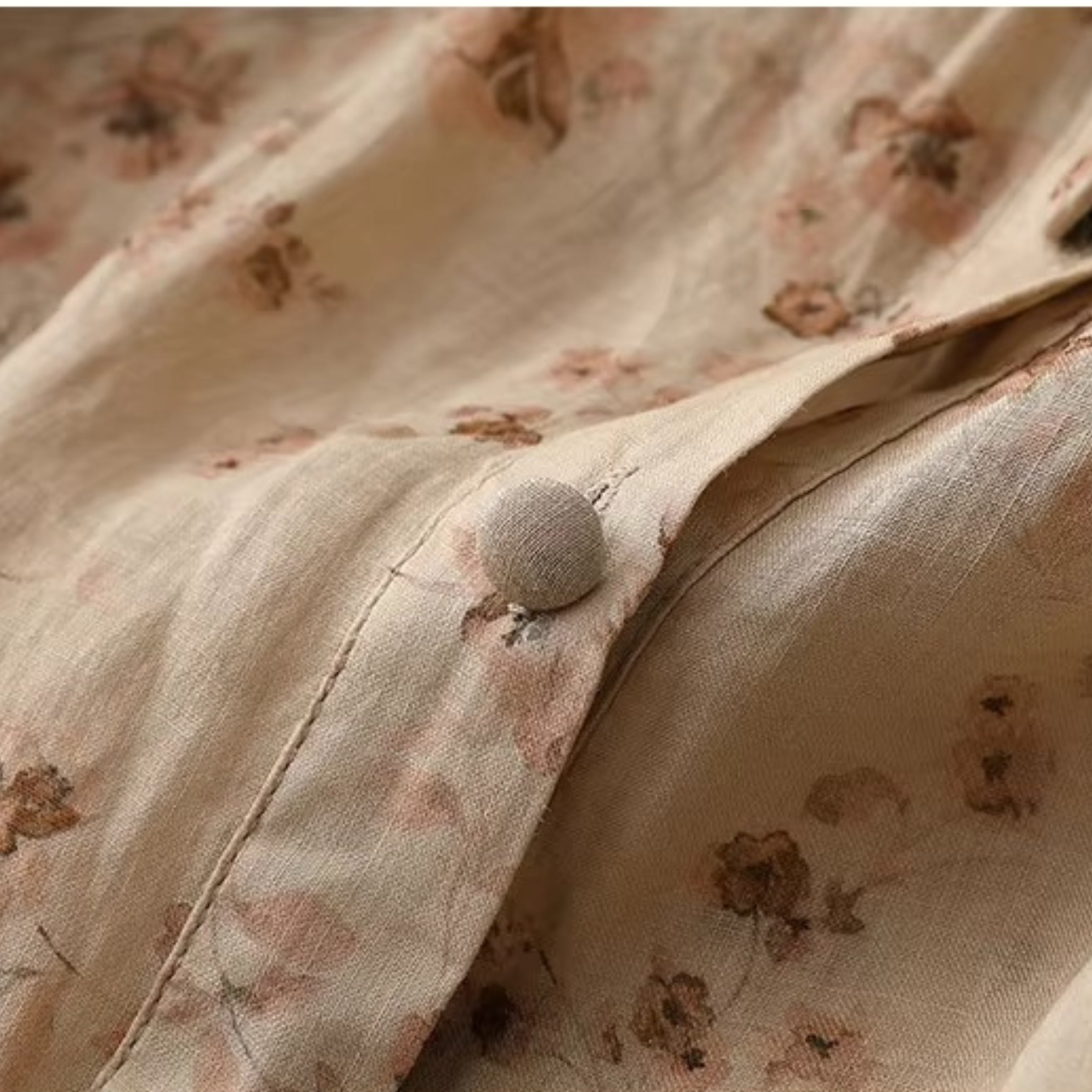 Pure Cotton Digital Printed Shirt With Pleat Work