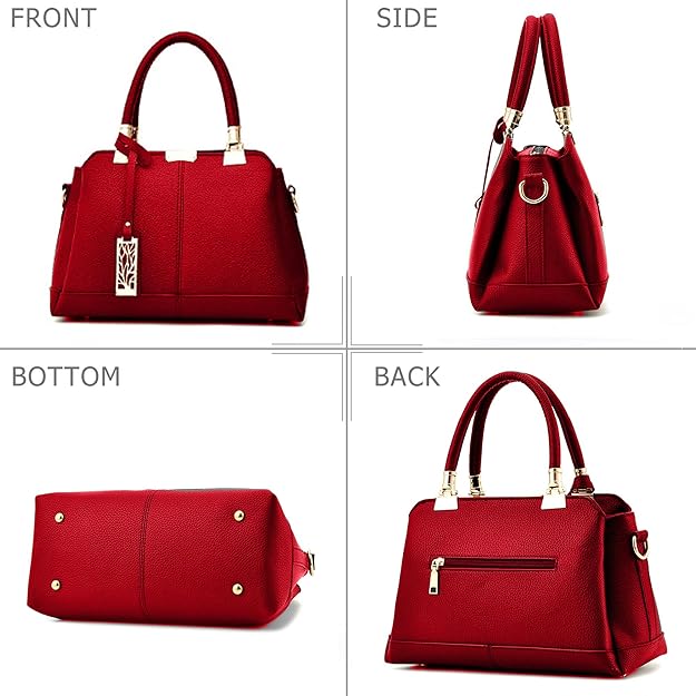 Women’s Versatile Leather Handbag – Tote, Crossbody & Shoulder Bag (Perfect Festival & Birthday Gift)