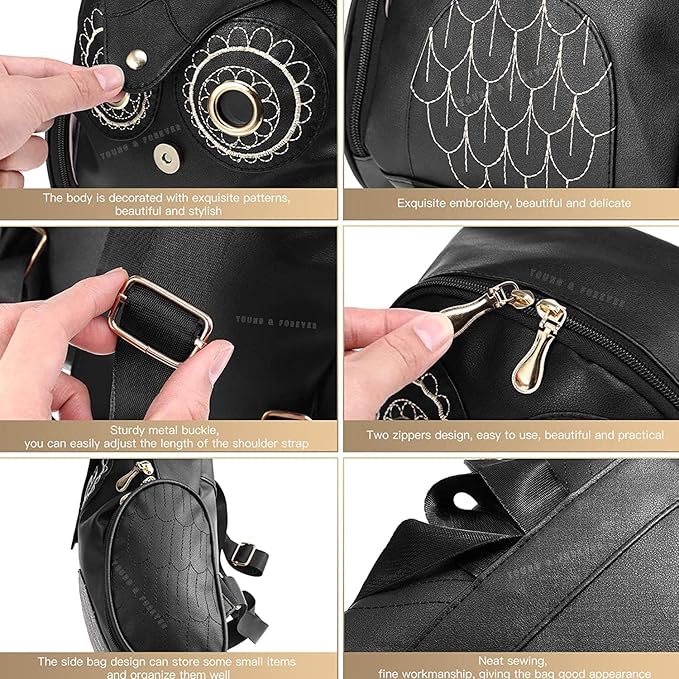 Women’s Lightweight Backpack Handbag – Casual Everyday Shoulder Daypack for Work, Travel & Outings