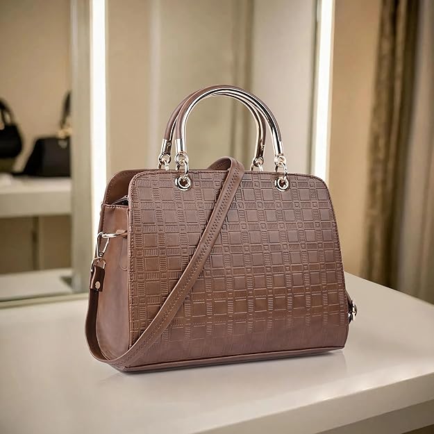 Women’s Faux Leather Shoulder Handbag – Stylish Crossbody Purse with Adjustable Sling Strap for Daily, Office & Casual Use