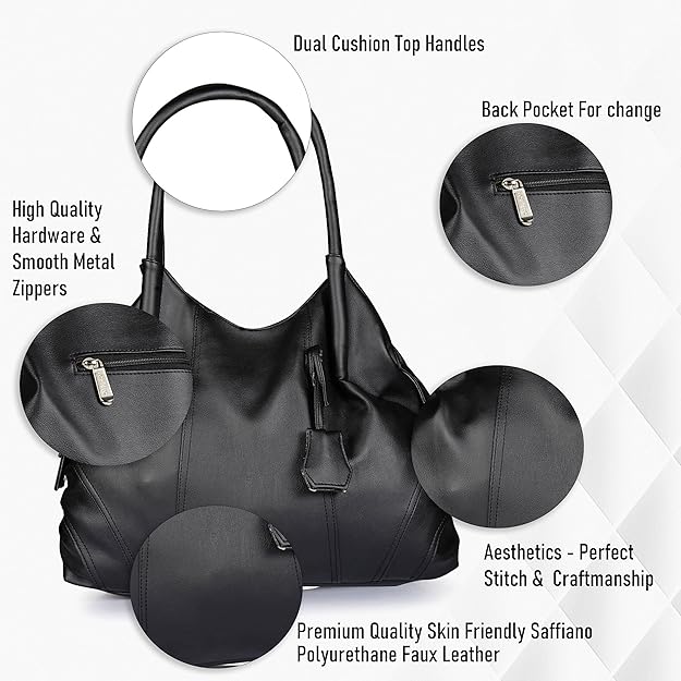 Women's Style Diva Satchel Tote Handbag | Vegan Leather Ladies Purse | Stylish Shoulder Bag for Daily Use & Gifting