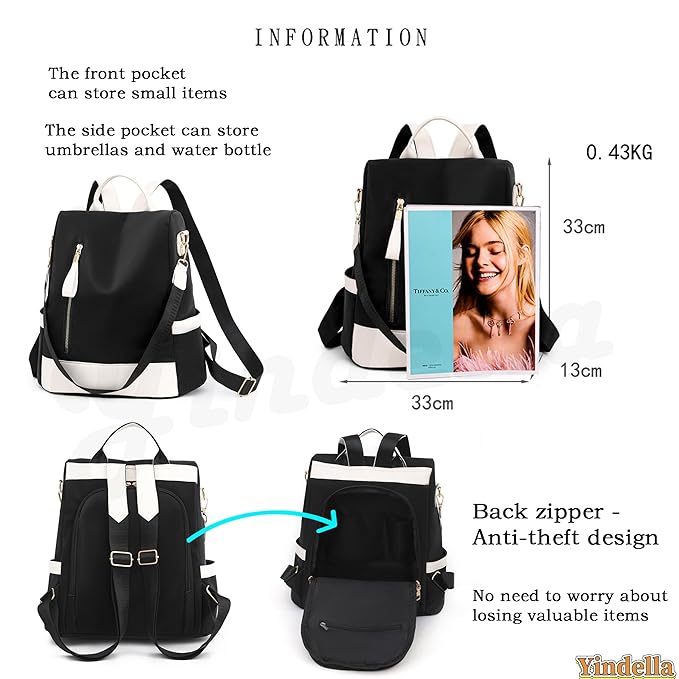 Women’s Anti-Theft Fashion Backpack – Soft Texture Large-Capacity Korean-Style Daypack for Travel, College & Daily Use
