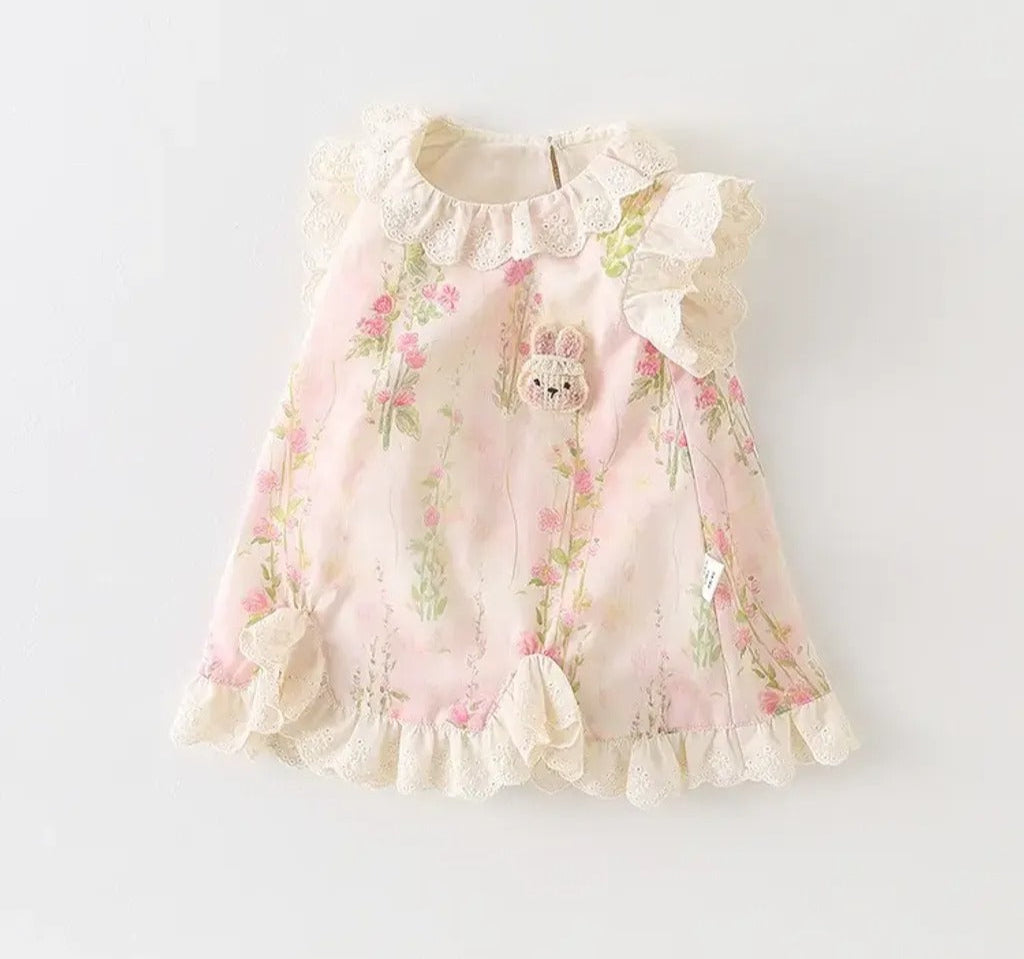 Soft Elegant Baby Girls Romper Dress – Cotton Lined Outfit