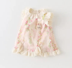 Soft Elegant Baby Girls Romper Dress – Cotton Lined Outfit