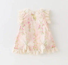 Soft Elegant Baby Girls Romper Dress – Cotton Lined Outfit
