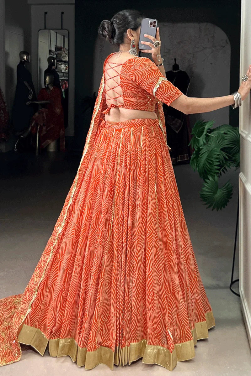 Traditional Gujarati Style Chaniya Choli For Navratri