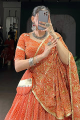 Traditional Gujarati Style Chaniya Choli For Navratri