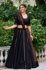 Designer Black Color Chaniya Choli For Garba Night