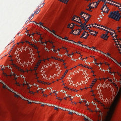 Pure Cotton Shirt With Embroidered Sleeves