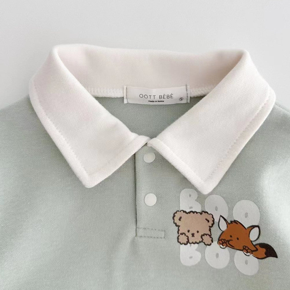 Collared Gen Z Baby Romper – Soft Cotton (Cap Not Included)