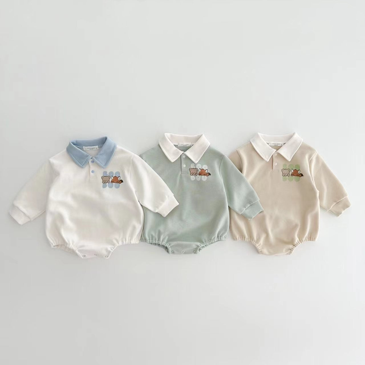 Collared Gen Z Baby Romper – Soft Cotton (Cap Not Included)